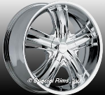 This is a beautiful wheel. When you wake up in the morning you will love to see this wheel on your vehicle. This wheel has a deep lip with the 5 spokes this wheel will chop the streets hard.